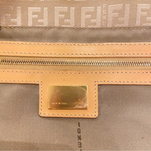 Vintage Fendi Gold Zucchino Mini Tote Shoulder Bag - Picture 9 of 12